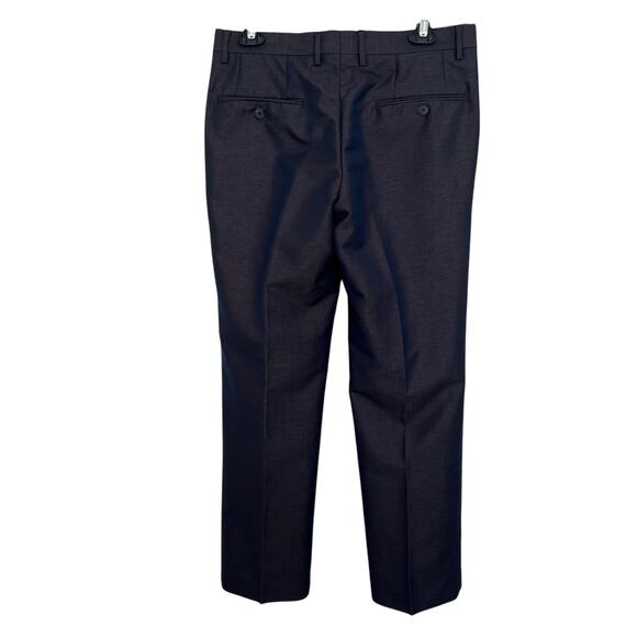 Mexx | Navy Blue Dress Tuxedo Pants Iridescent Gold Overlay 36R Fits Like 30” - Picture 5 of 8